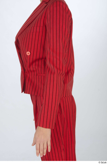  Cynthia arm dressed formal red striped jacket red striped suit sleeve upper body 0003.jpg